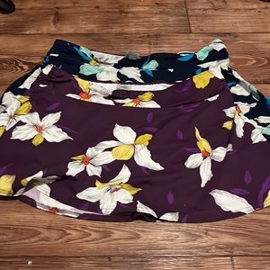 2 for $40 Lands End Flirt Skirts Size 12